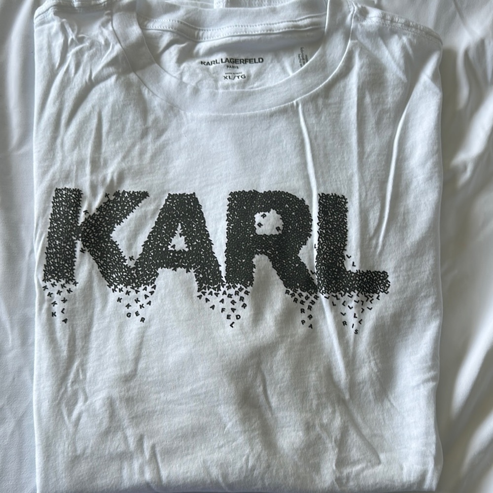 Karl Lagerfeld Kids White Graphic T-Shirt
